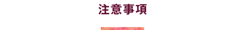 注意事項