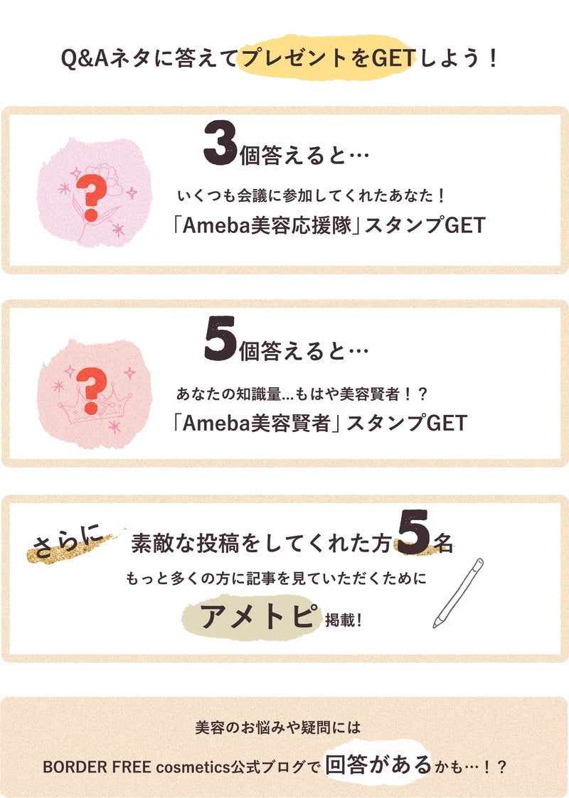 Q&Aネタに答えてプレゼントをGETしよう!